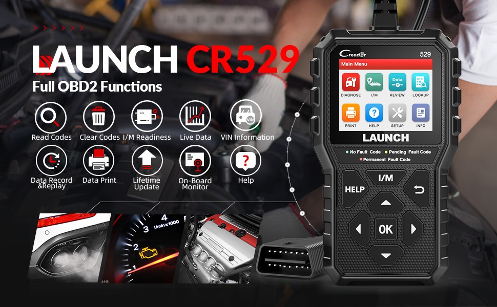 CR529 Code Reader features