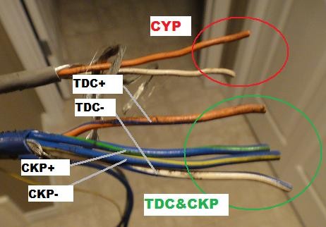 other end of wires