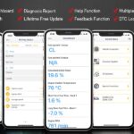 VW Bluetooth OBD2 scanner displaying real-time engine data on a smartphone