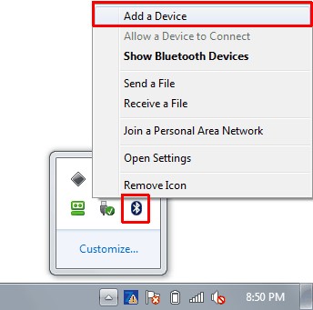 Add Bluetooth Device
