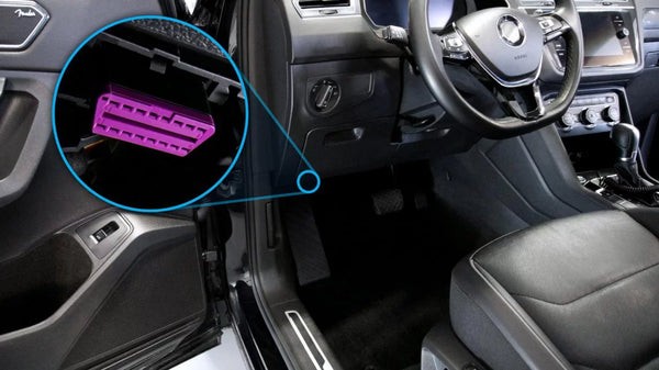 OBD2 port location in a car