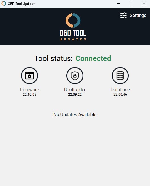 Innova OBD2 Scanner Connected