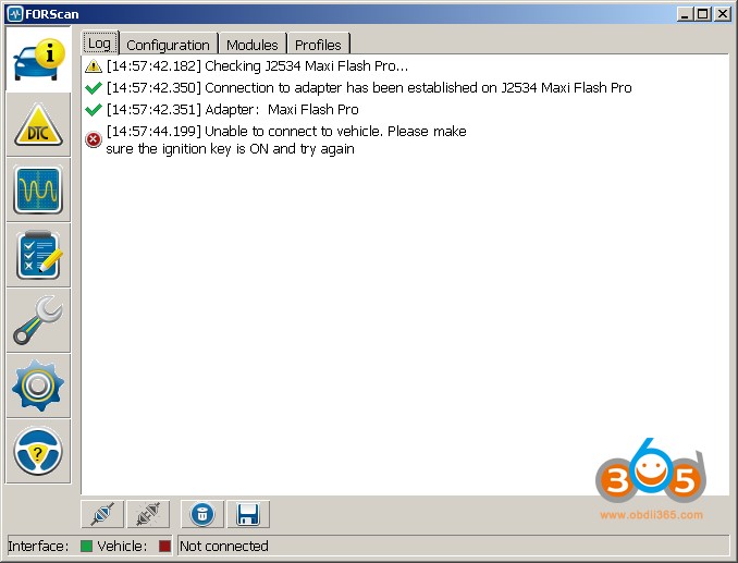 FORScan MaxiFlashPro Log