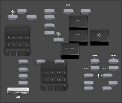 2004 Cadillac Escalade fuse box diagram Instrument Panel Fuse Block