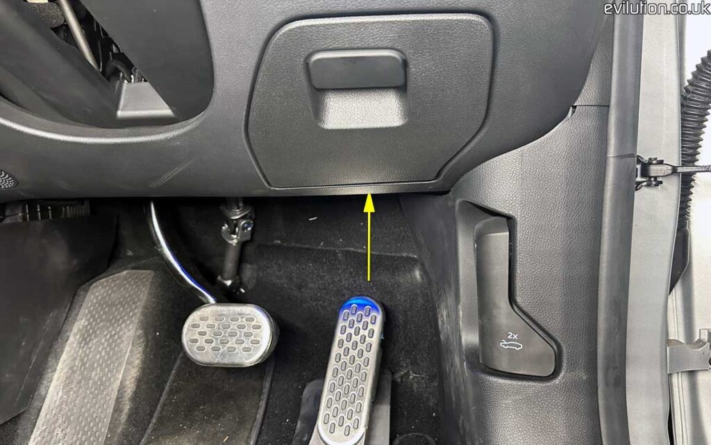 Illuminating the OBD2 Port with a Flashlight in a Smart Car