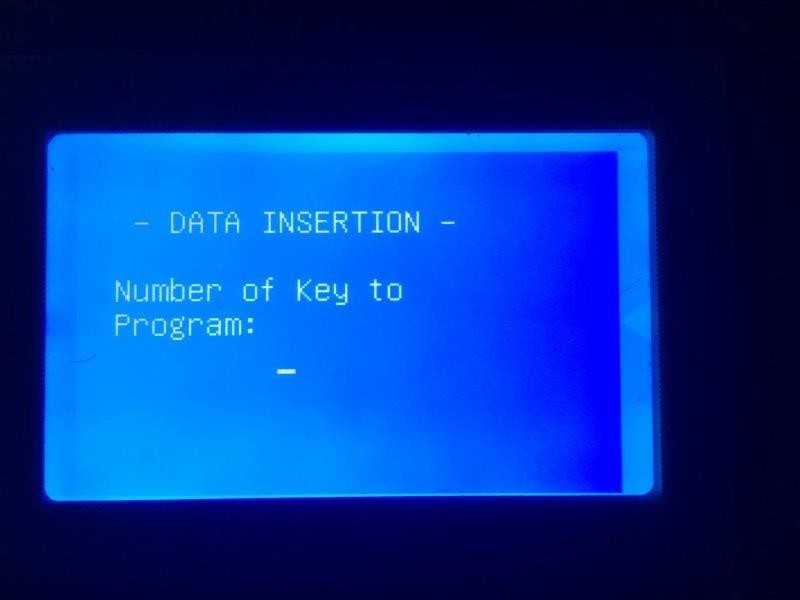 Enter Number of Keys to Program