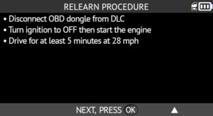 Jeep Wrangler OBDII Relearn Procedure