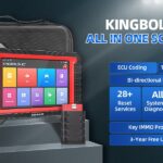 Kingbolen Bluetooth OBD2 scanner connected to a car