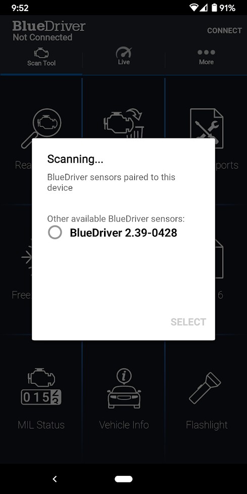 Select BlueDriver