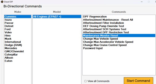Maintenance Commands