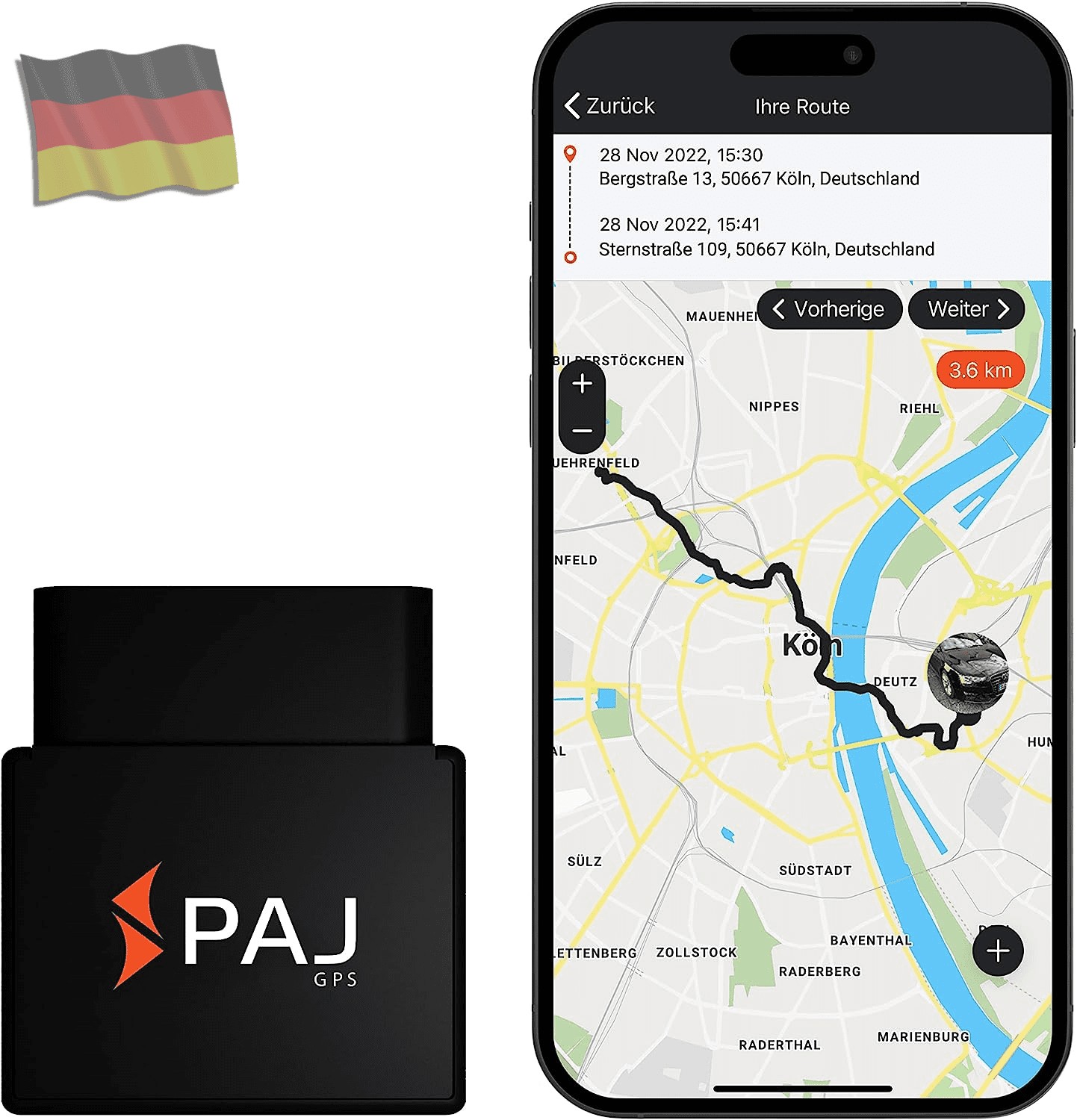 PAJ GPS Elektronisches Fahrtenbuch