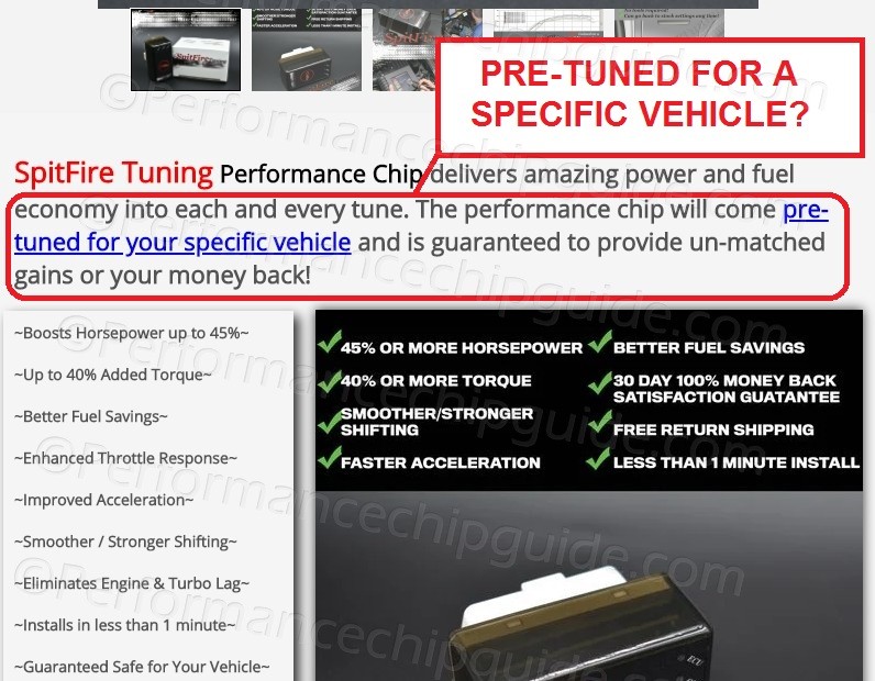 Spitfire Tuning Performance Chip Claims