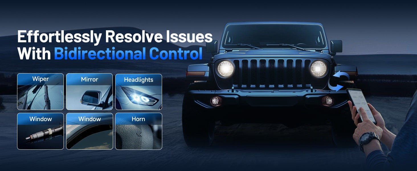 TOPDON TopScan Pro bidirectional control functionality