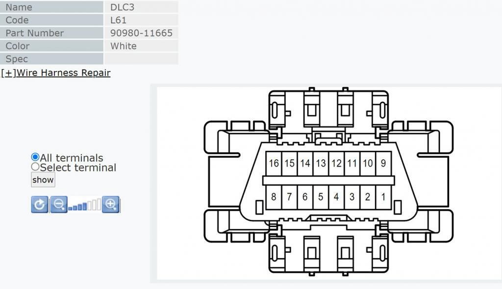 Toyota OBD2 Connector