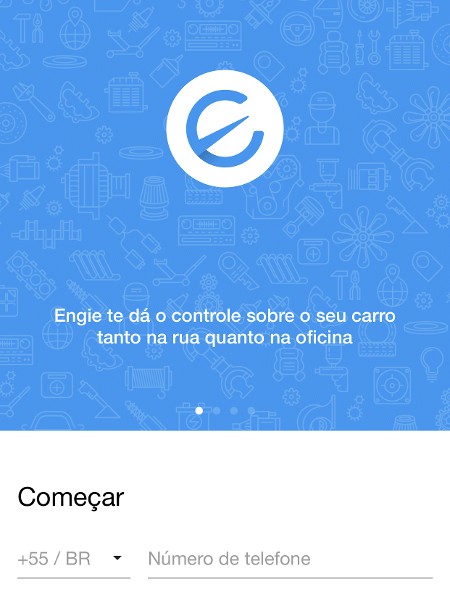 Engie OBD2 App Interface on a Smartphone