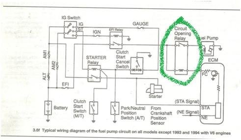 97 Eclipse Fuel Pump Relay